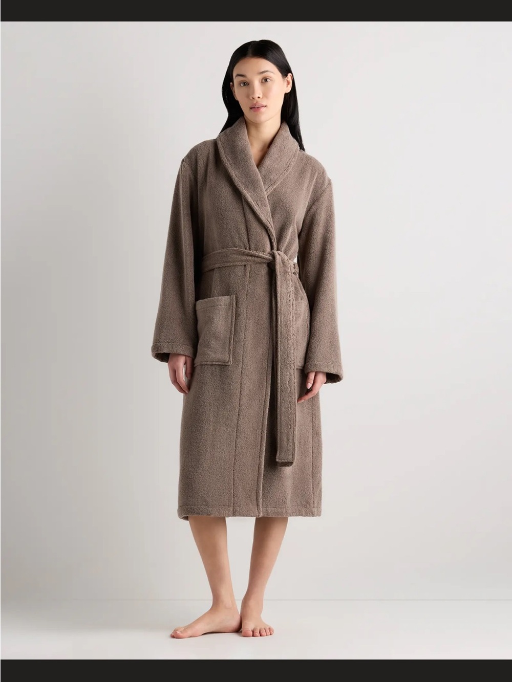 NWOT Quince Women’s Turkish Cotton Terry Robe Brown M